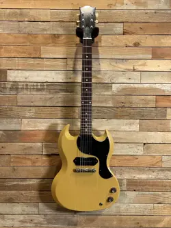 GIBSON CUSTOM SHOP MURPHY LAB 1963 SG JUNIOR TV YELLOW LIGHT AGED 2022
