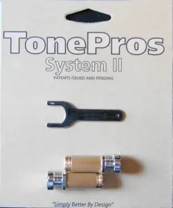 SS1-C TONEPROS STANDARD (US THREAD) SMALL CAP (GIBSON SIZE) LOCKING STUD,CHROME