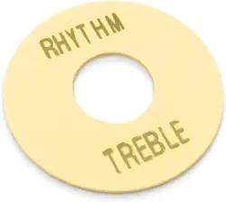 RHYTHM/TREBLE SELECTOR SWITCH RING FOR GIBSON LES PAUL GUITAR CREAM EMBOSSED