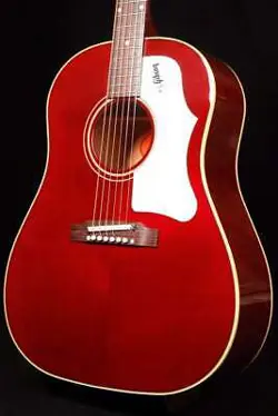 GIBSON 1960S J-45 ORIGINAL ADJ SADDLE WINE RED