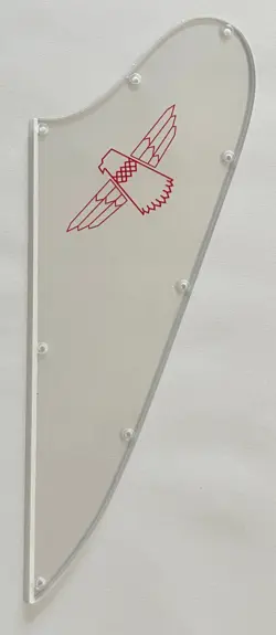 PARTS GUITAR PICKGUARD FOR GIBSON THUNDERBIRD RED 