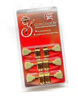 GROVER GOLD KEYSTONE GUITAR TUNERS FOR VINTAGE GIBSON® LES PAUL/SG/ES 133GK