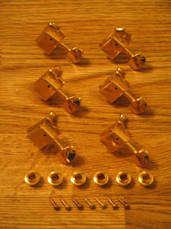FENDER 1998 USA GOTOH GOLD AMERICAN VINTAGE TUNERS W/ OVAL KEYS