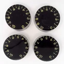 TRUE CUSTOM SHOP® BLACK RELIC EMBOSSED SPEED KNOB SET FOR GIBSON USA LES PAUL