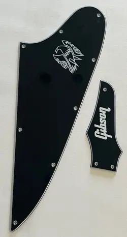 FOR GIBSON FIREBIRD BLANK & TRUSS ROD COVER WHITE 