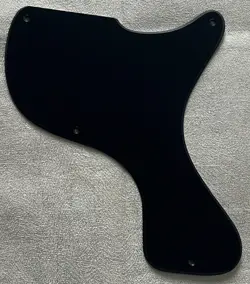 CUSTOM FOR GIBSON LES PAUL JUNIOR 1958 DC STYLE GUITAR PICKGUARD 1-PLY BLACK