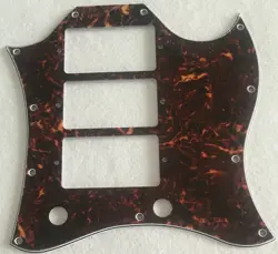 NEW FOR CUSTOM GIBSON SG STANDARD STYLE 3 PICKUP GUITAR PICKGUARD,BROWN TORTOISE