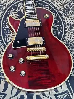 GIBSON VINTAGE 1976 LES PUAL CUSTOM LEFT-HANDED -WINE RED- 4.56KG FLOOR HANDLING