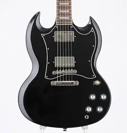 EPIPHONE INSPIRED BY GIBSON SG STANDARD EBONY USED MAHOGANY BODY W/SOFT CASE