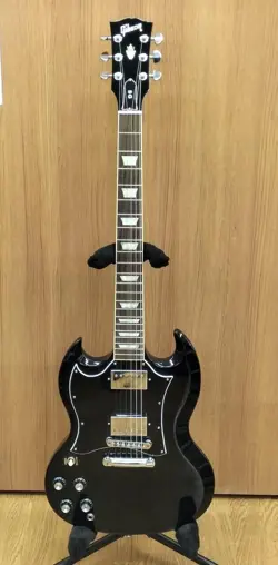 [GIBSON] SG STANDARD BLACK LEFT-HANDED 2024 ELECTRIC GUITAR W/HARD CASE JAPAN