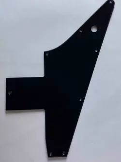 GUITAR PICKGUARD FOR GIBSON EXPLORER 76 REISSUE.1-PLY BLACK