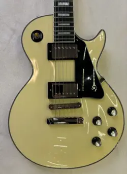 CHIBSON LES PAUL CUSTOM AGED WHITE FINISH W/ AUTHENTIC GIBSON UPGRADES