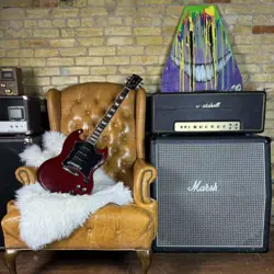 1992 GIBSON SG STANDARD 3 P90 VINTAGE ELECTRIC GUITAR W/ ORIGINAL HARDSHELL CASE