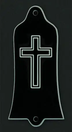 GUITAR TRUSS ROD COVER - ENGRAVED ETCHED - FITS USA GIBSON - CROSS FAITH