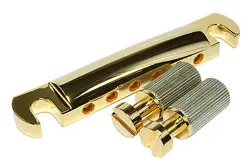GOLD ZINC TAILPIECE W/ STUDS AND ANCHORS FOR US GIBSON GUITARS MADE IN USA