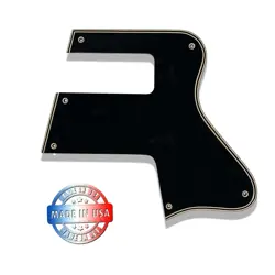 WIDE BEVEL 5 PLY BLACK/CREAM PICKGUARD FOR GIBSON LES PAUL SPECIAL DC DOUBLE CUT