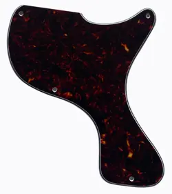 CUSTOM FOR GIBSON LES PAUL JUNIOR 1958 GUITAR PICKGUARD,4 PLY BROWN TORTOISE