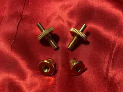 VINTAGE 1974 GIBSON GOLD NASHVILLE BRIDGE STUDS WHEELS 1975 1976 1970'S