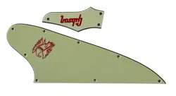 GUITAR PICKGUARD FOR GIBSON FIREBIRD BLANK &TRUSS ROD COVER RED 