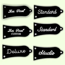 GUITAR PARTS FOR US EPIPHONE LES PAUL STANDARD TRUSS ROD COVER PLATE PRINT LOGO