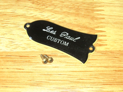 GIBSON 1979 BLACK 3 PLY LES PAUL CUSTOM LEFT HANDED TRUSS ROD COVER