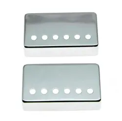HUMBUCKER PICKUP BRASS COVERS CHROME 49.2 50 52MM SPACING FOR GIBSON EPIPHONE LP