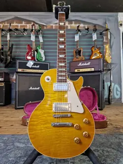 GIBSON LES PAUL STANDARD 1959 CUSTOM REISSUE LEMON DROP 2014 ELECTRIC GUITAR