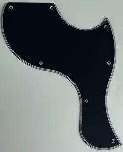 FOR FIT GIBSON LES PAUL SG JUNIOR STYLE GUITAR PICKGUARD 5 PLY BLACK