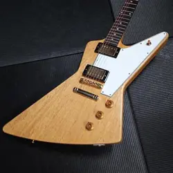 GIBSON CUSTOM SHOP 1958 KORINA EXPLORER REISSUE VOS WHITE PICKGUARD NATURAL