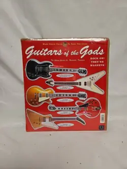 GUITARS OF THE GODS REFRIGERATOR MAGNET SET SEALED NEW GIBSON GUITAR CO.