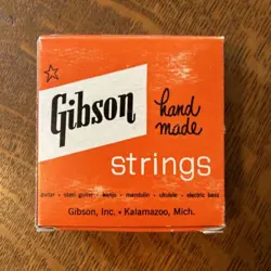 VINTAGE GIBSON ELECTRIC SPANISH GUITAR STRINGS NO 040 SET