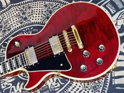 GIBSON VINTAGE 1976 LES PAUL CUSTOM LEFT-HANDED -WINE RED- 4.56KG FLOOR PRODUCTS
