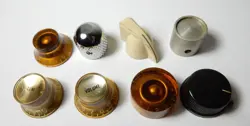 LOT OF 8 VTG GUITAR GIBSON LES PAUL KNOBS AMP ? VOLUME PARTS