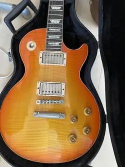 ELECTRIC GUITAR GIBSON LES PAUL CUSTOM FLAME TOP 1960 SUNBURST MADE IN 2001