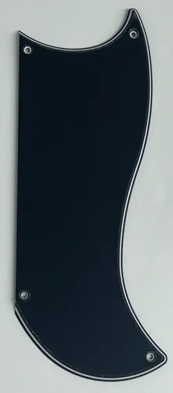FOR FIT GIBSON SG CUSTOM 3 PICKUP STYLE GUITAR PICKGUARD 3 PLY BLACK