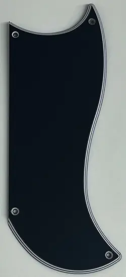 FOR FIT GIBSON SG CUSTOM 3 PICKUP STYLE GUITAR PICKGUARD 5 PLY BLACK