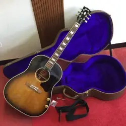 ELECTRIC ACOUSTIC GUITAR GIBSON J-160E 1996 MADE IN USA WITH HARD CASE
