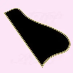 CUTAWAY SHORT 5-PLY BINDING BLACK PICKGUARD FOR ARCHTOP GUITARS, GIBSON L-5 STYL