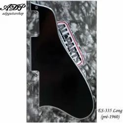 LONG BLACK 5PLY HUMBUCKERS PICKGUARD FOR GIBSON ES-335 345 355