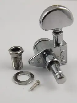 CHROME LOCKING MACHINE HEADS 3 A-SIDE GROVER STYLE FOR GIBSON LP SG GUITAR