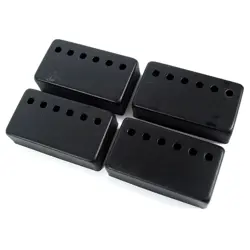 4 HUMBUCKER PICKUP COVER BLACK 50MM AND 52MM POLE SPACING FOR GIBSON LES PAUL