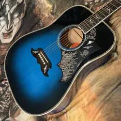 2024 GIBSON ACOUSTIC CUSTOM SHOP BATS IN FLIGHT LIMITED EDITION MIDNIGHT EDGE