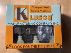 NOS KLUSON DOUBLE LINE DOUBLE RING TUNERS FOR GIBSON LES PAUL GUITAR 3X3