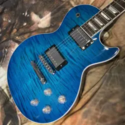 2024 GIBSON USA LES PAUL MODERN FIGURED COBALT BURST OCEAN WATER BLUE BLUEBERRY