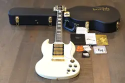 MINTY! 2010 GIBSON CUSTOM 1961 SG REISSUE ELECTRIC GUITAR CLASSIC WHITE   OHSC