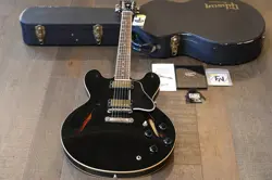 2009 GIBSON ES-335 SEMI-HOLLOW ELECTRIC GUITAR BLACK EBONY   COA OHSC