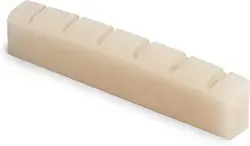 STEWMAC SLOTTED UNBLEACHED BONE NUT, FOR GIBSON, STANDARD STRING SPREAD