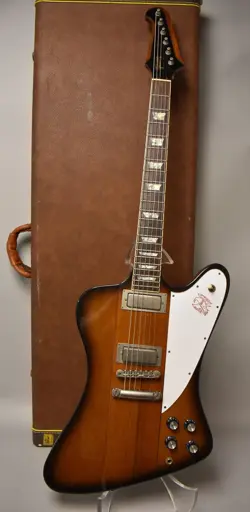 1990 GIBSON USA FIREBIRD V REISSUE SUNBURST W/OHSC