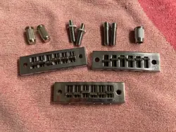 VINTAGE 60'S 70'S,GIBSON HARMONICA BRIDGE, STUDS PARTS