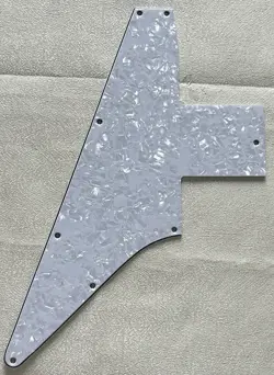 CUSTOM FOR GIBSON 76 EXPLORER RE-ISSUE BLANK STYLE GUITAR PICKGUARD WHITE PEARL